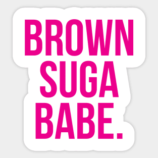 Brown Suga Babe African American Afrocentric Shirts, Hoodies, and gifts Sticker